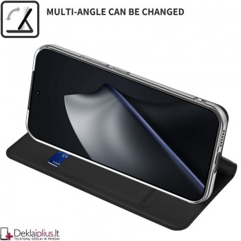 Dux Ducis Skin Pro dirbtinės odos dėklas - juodas (Xiaomi 17T) Dux Ducis Skin Pro dirbtinės odos dėklas - juodas (Xiaomi 17T)